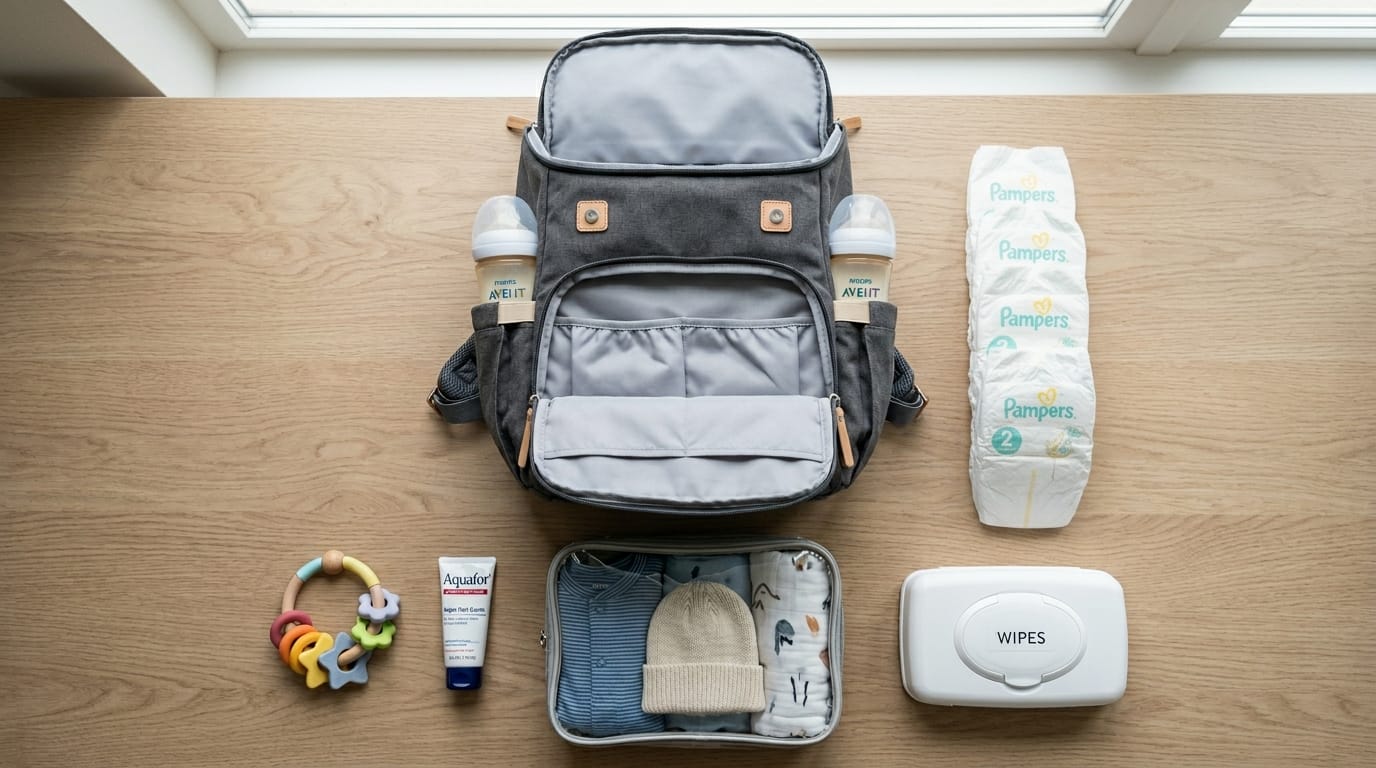how to organize diaper bag