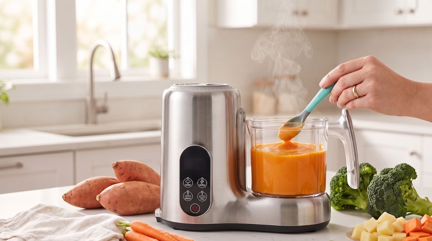 baby food steamer and blender glass